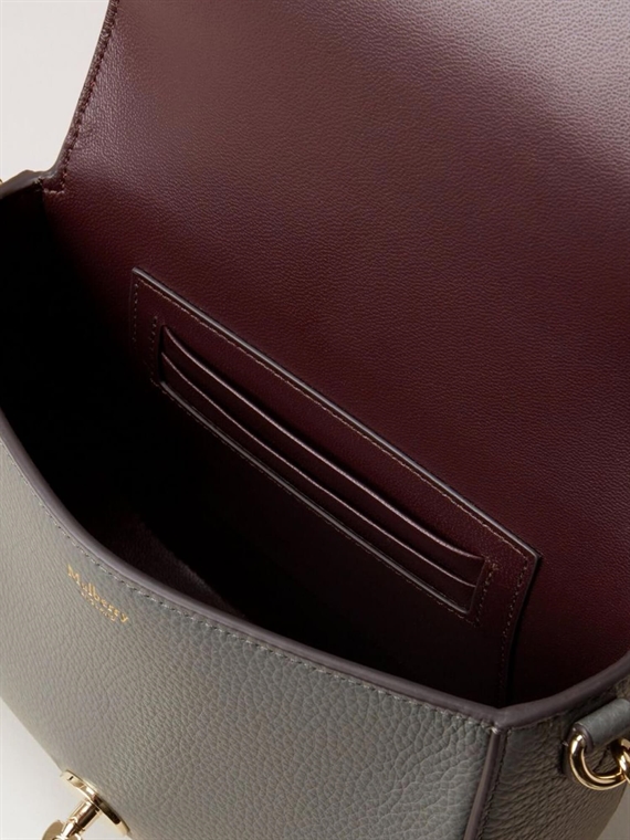 Mulberry Small Darley Satchel Charcoal Small Classic Grain